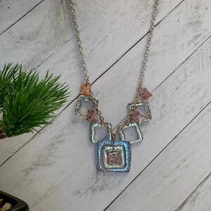 Tri  Metal Necklace